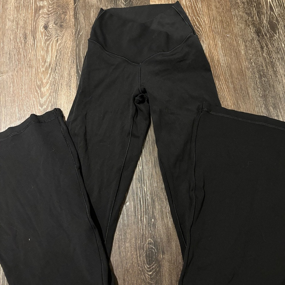 aerie black flare leggings